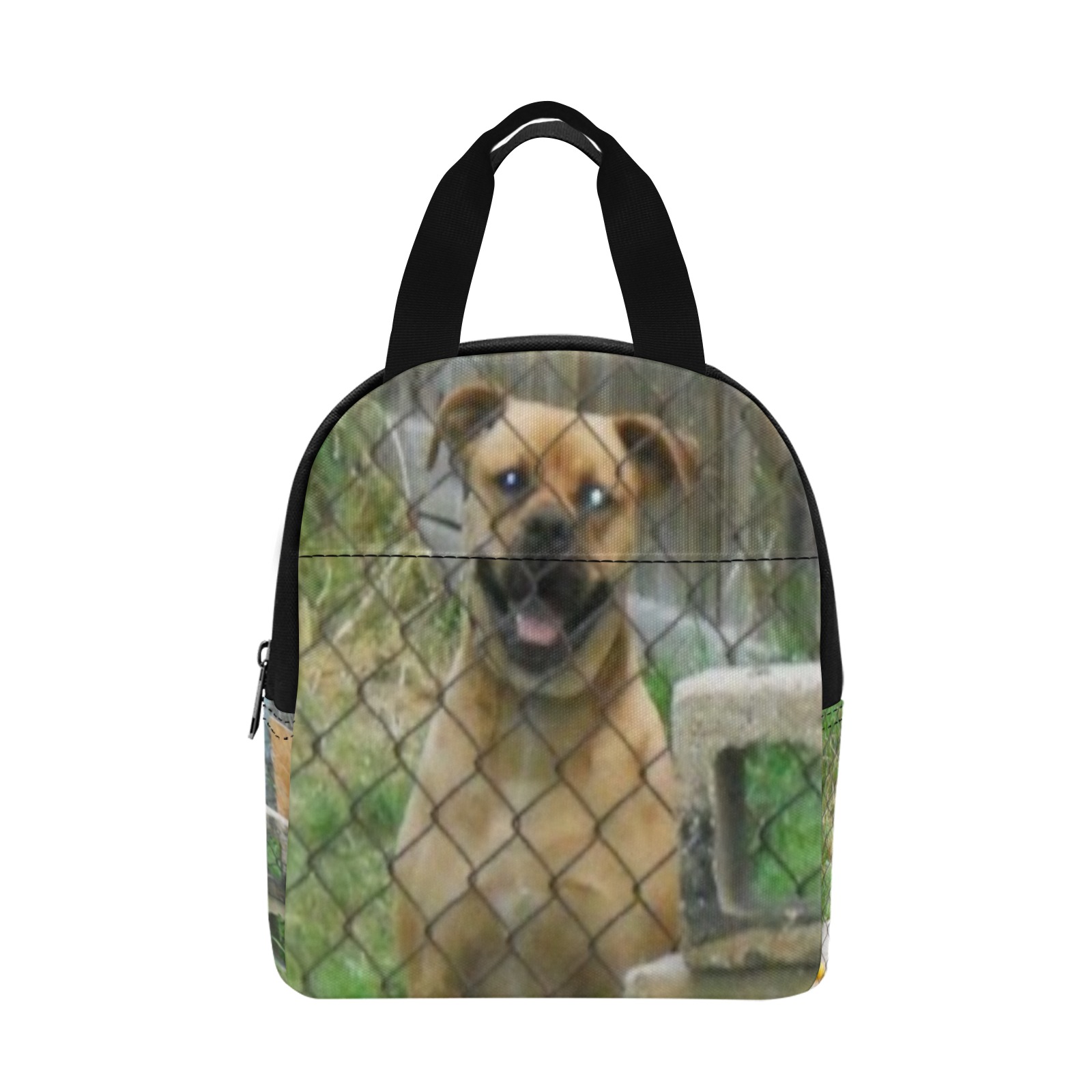 A Smiling Dog Zipper Lunch Bag (Model 1720)