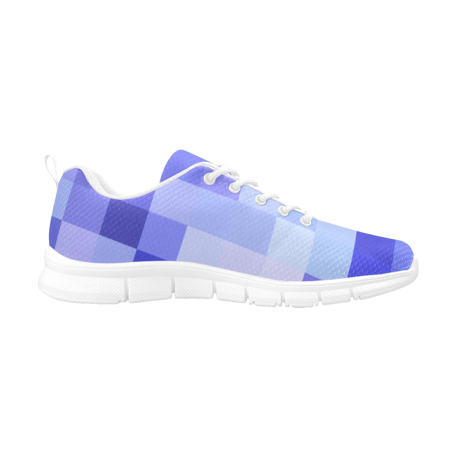 pixie-blue Men's Breathable Running Shoes (Model 055)