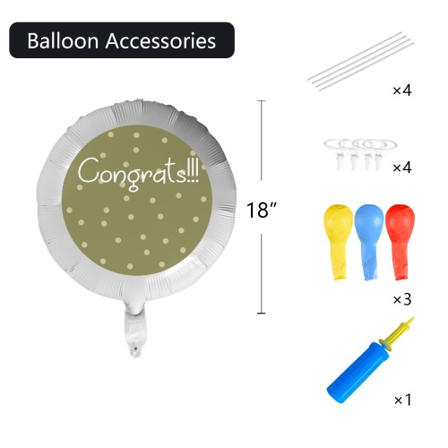 congrats it's a girl  - fall Foil Balloon (18inch)