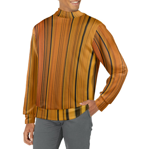 Butterfly Colors Men's All Over Print Mock Neck Sweatshirt (Model H43)