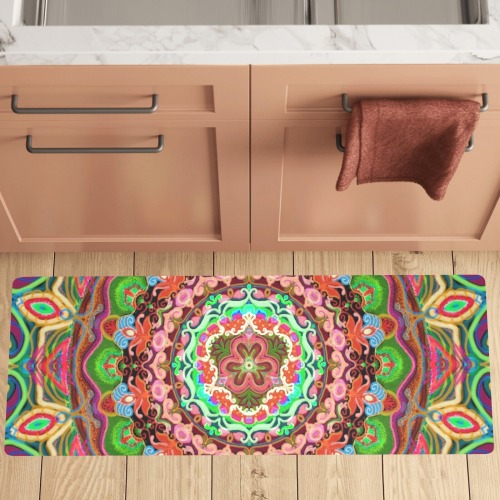 russian mandala 17 Kitchen Mat 48"x17"