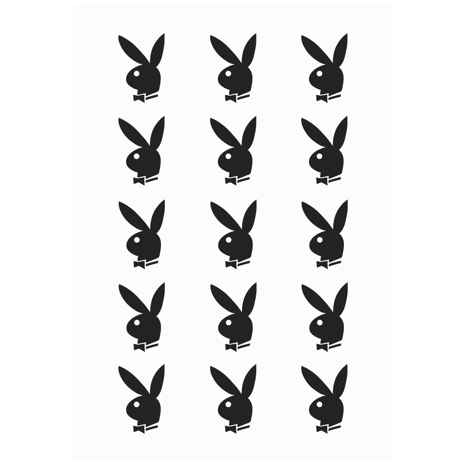 free-vector-playboy-bunny-logo_090362_Playboy_bunny_logo Personalized Temporary Tattoo (15 Pieces)