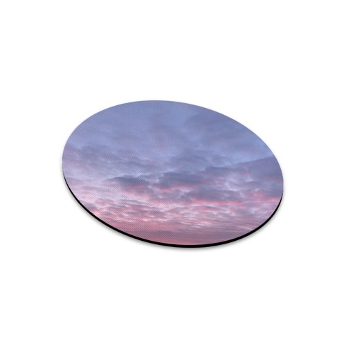 Morning Purple Sunrise Collection Round Mousepad
