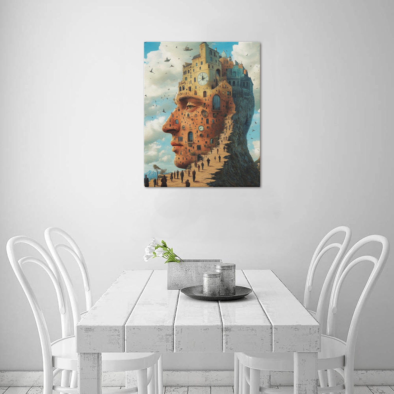 Surreal Time 14 Upgraded Canvas Print 16"x20"