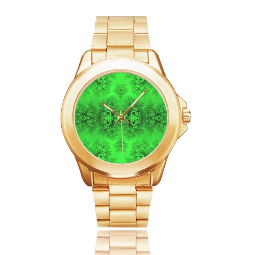 New Spring Forest Growth Frost Fractal Custom Gilt Watch(Model 101)