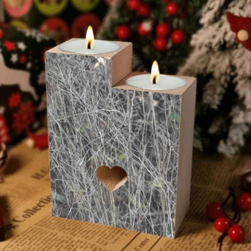 Structure of vines Wooden Candle Holder (Without Candle)