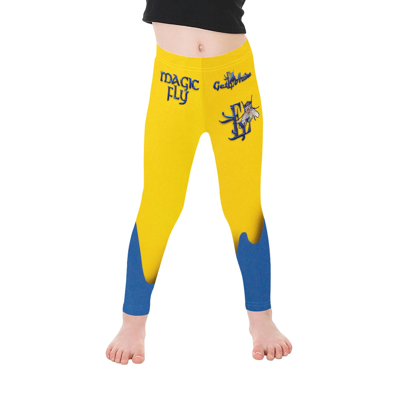 Magic Fly Collectable Fly Kid's Ankle Length Leggings (Model L06)