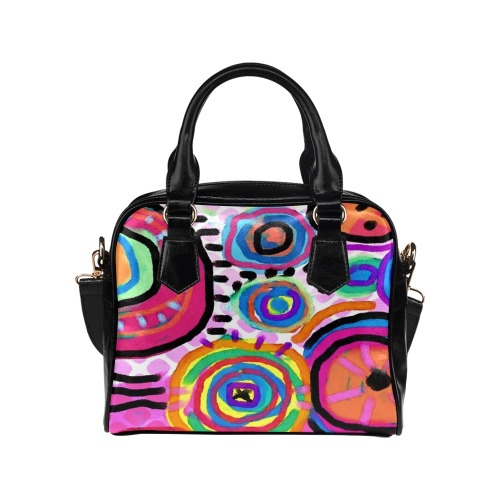 Unique Abstract Art Satchel Purse Shoulder Handbag (Model 1634)