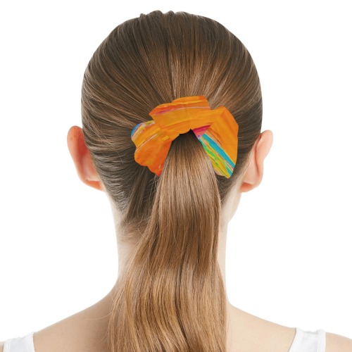 Pink Fish Collection All Over Print Hair Scrunchie