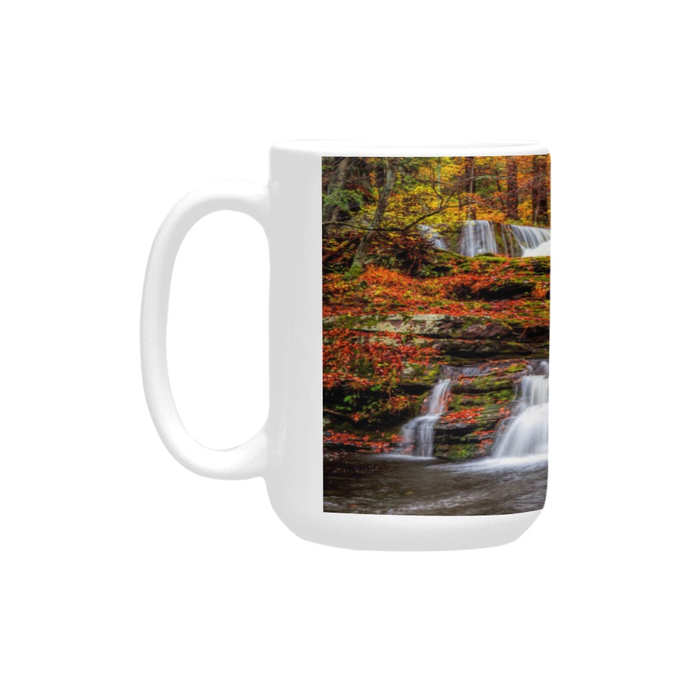 Autumn Waterfall Custom Ceramic Mug (15OZ)