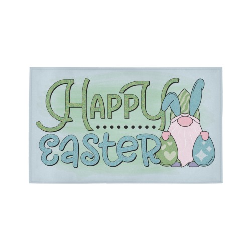 Happy Easter Gnome 02 Azalea Doormat 30" x 18" (Sponge Material)