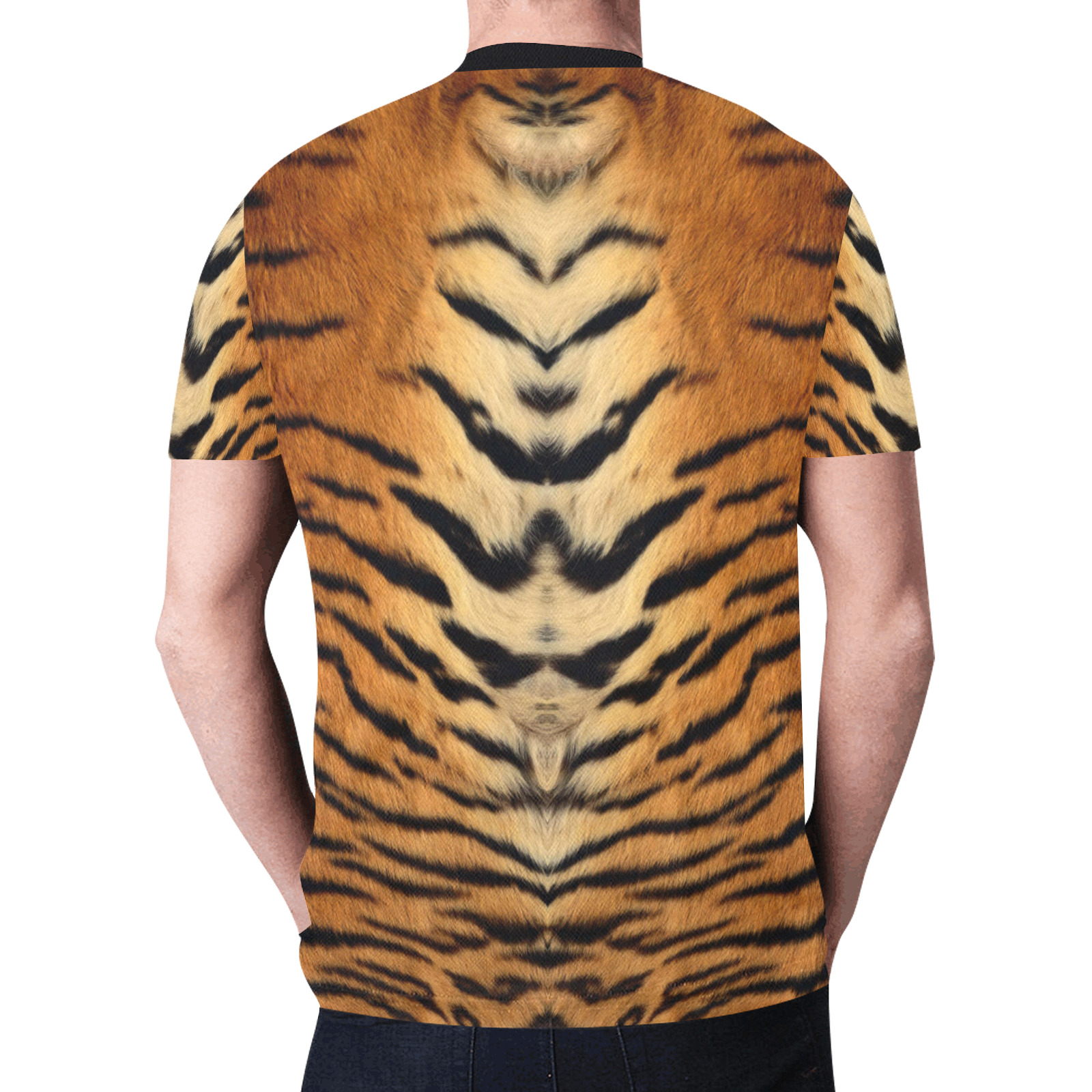 Tiger Animal Skin Print New All Over Print T-shirt for Men (Model T45)