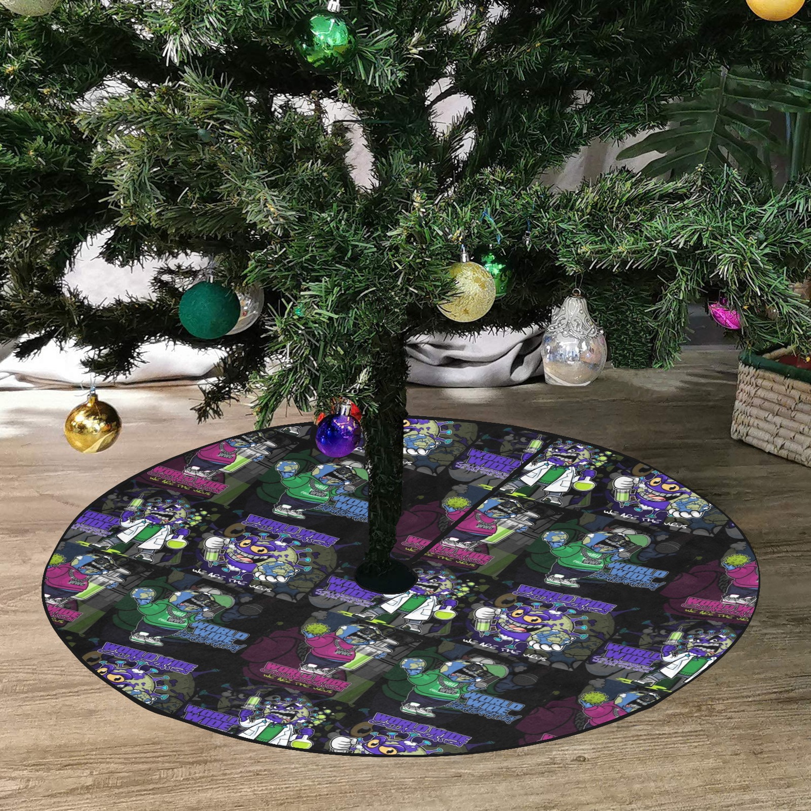 wwcfam Thick Christmas Tree Skirt 47" x 47"