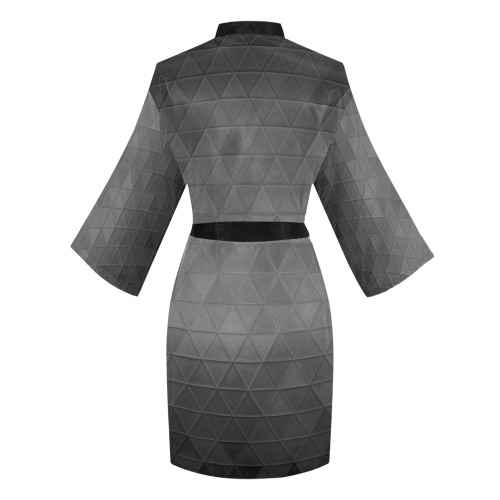 mosaic triangle 15 Long Sleeve Kimono Robe