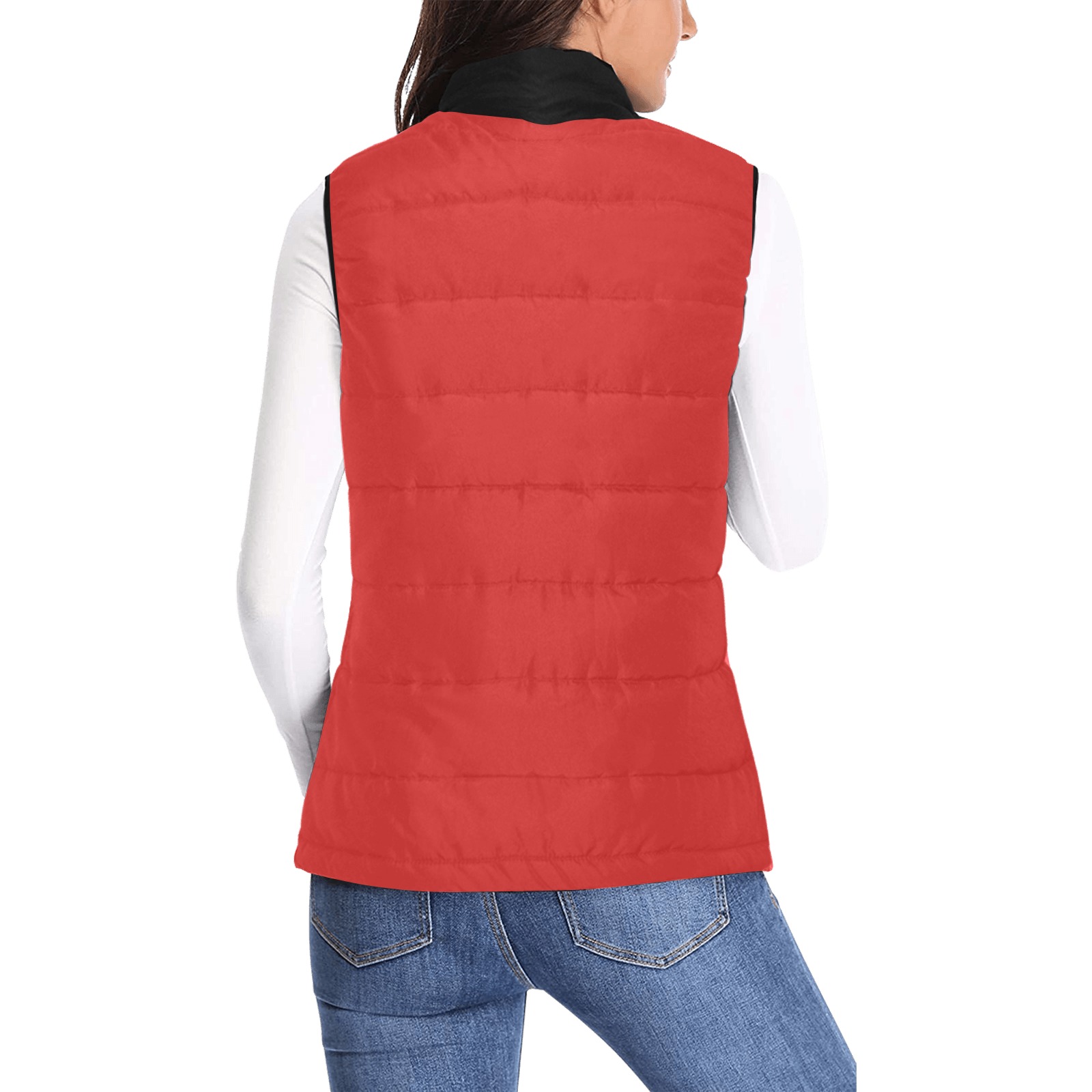 333 VEST Women's Padded Vest Jacket (Model H44)