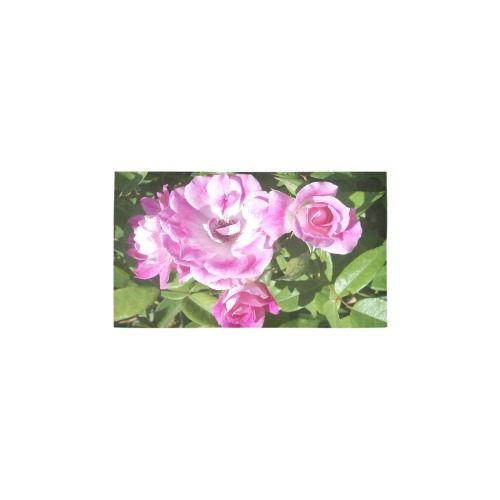 Pink Roses Bath Rug 16''x 28''