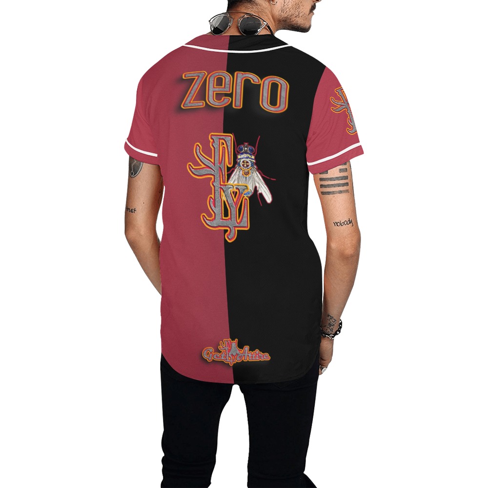 Zero Collectable Fly All Over Print Baseball Jersey for Men (Model T50)