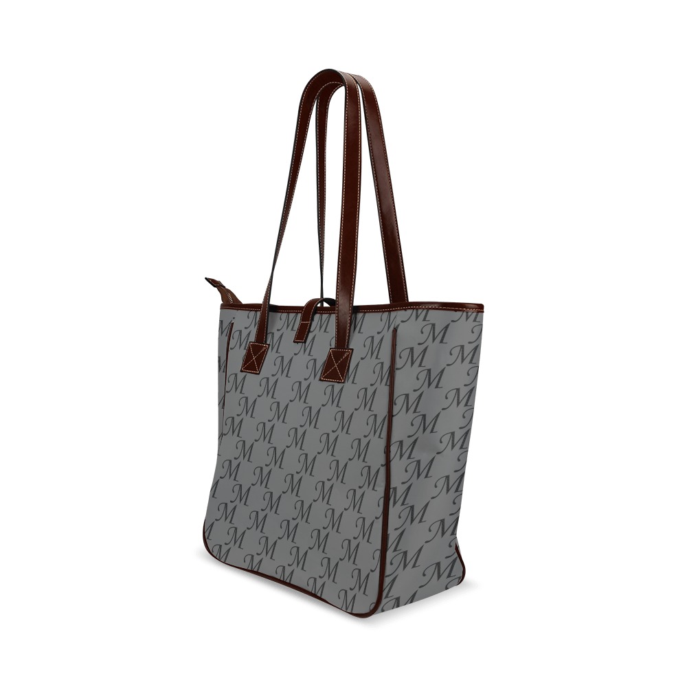 Mud-di Signature Gray Classic Tote Bag (Model 1644)