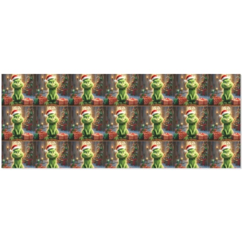 Naughty Green Christmas Grinch Cat Gift Wrapping Paper 58"x 23" (4 Rolls)