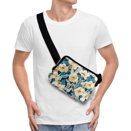 Painted Flowers Belt Bag (Model 1744)