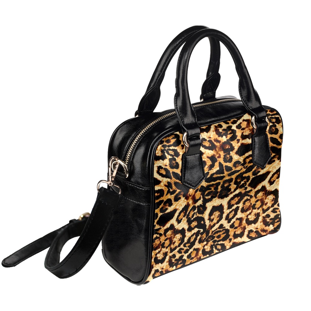 Leopard Print Handbag 5 Shoulder Handbag (Model 1634)