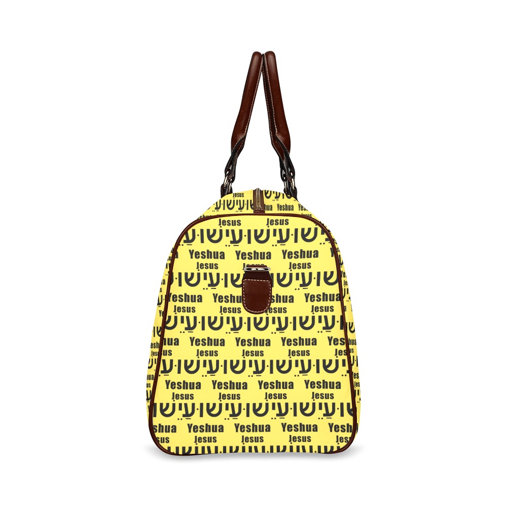 Yeshua Yellow/Gold Lge Tote Bag Waterproof Travel Bag/Large (Model 1639)