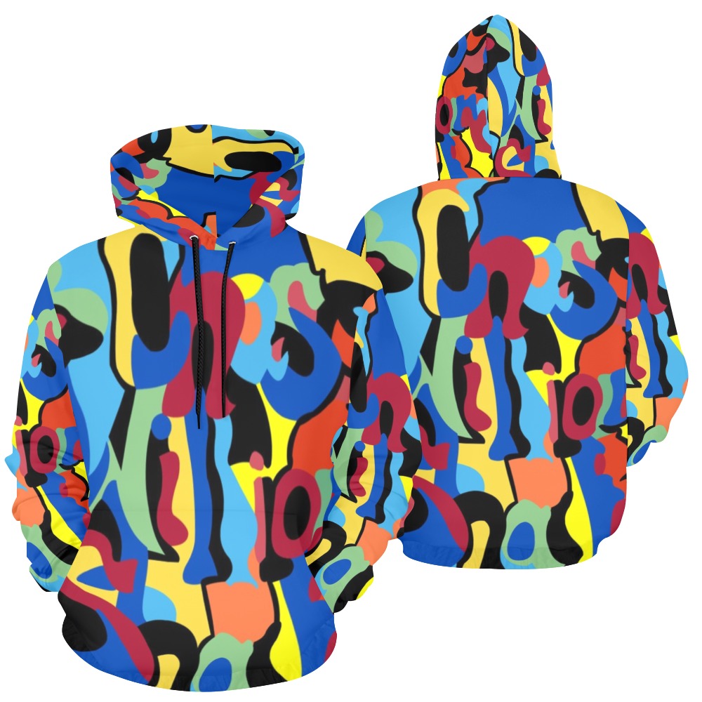 bchase_womens hoodie All Over Print Hoodie for Women (USA Size) (Model H13)