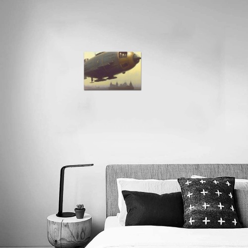 BATTLE OVER LONDON 8 Upgraded Canvas Print 12"x8"