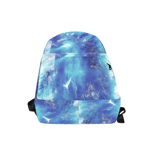 Encre Bleu Photo Unisex Classic Backpack (Model 1673)