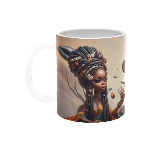 "Caffeine Queen" Mug White Mug(11OZ)