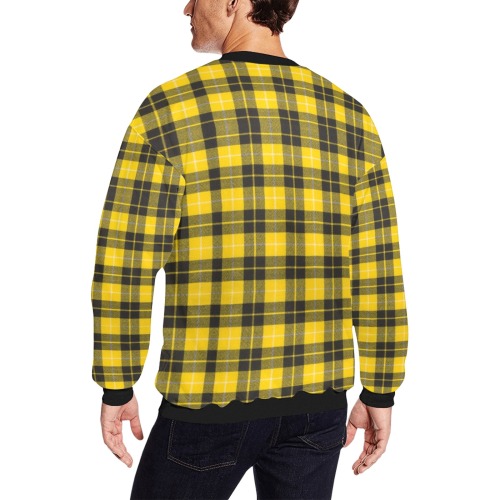 Barclay Dress Modern Men's Oversized Fleece Crew Sweatshirt (Model H18)