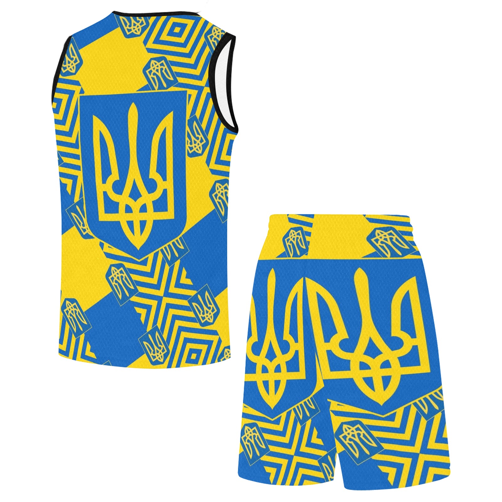 UKRAINE 2 All Over Print Basketball Uniform