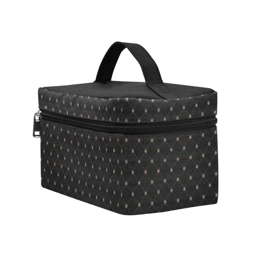 Black Net Cosmetic Bag Cosmetic Bag/Large (Model 1658)