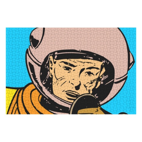astronaut 1000-Piece Wooden Photo Puzzles