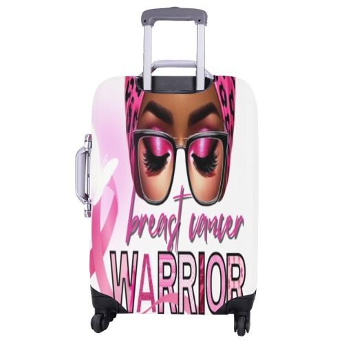 Breast Cancer Warrior Luggage Cover/Large 26"-28"