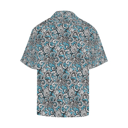 Let Your Spirt Wander Blue Hawaiian Shirt (Model T58)