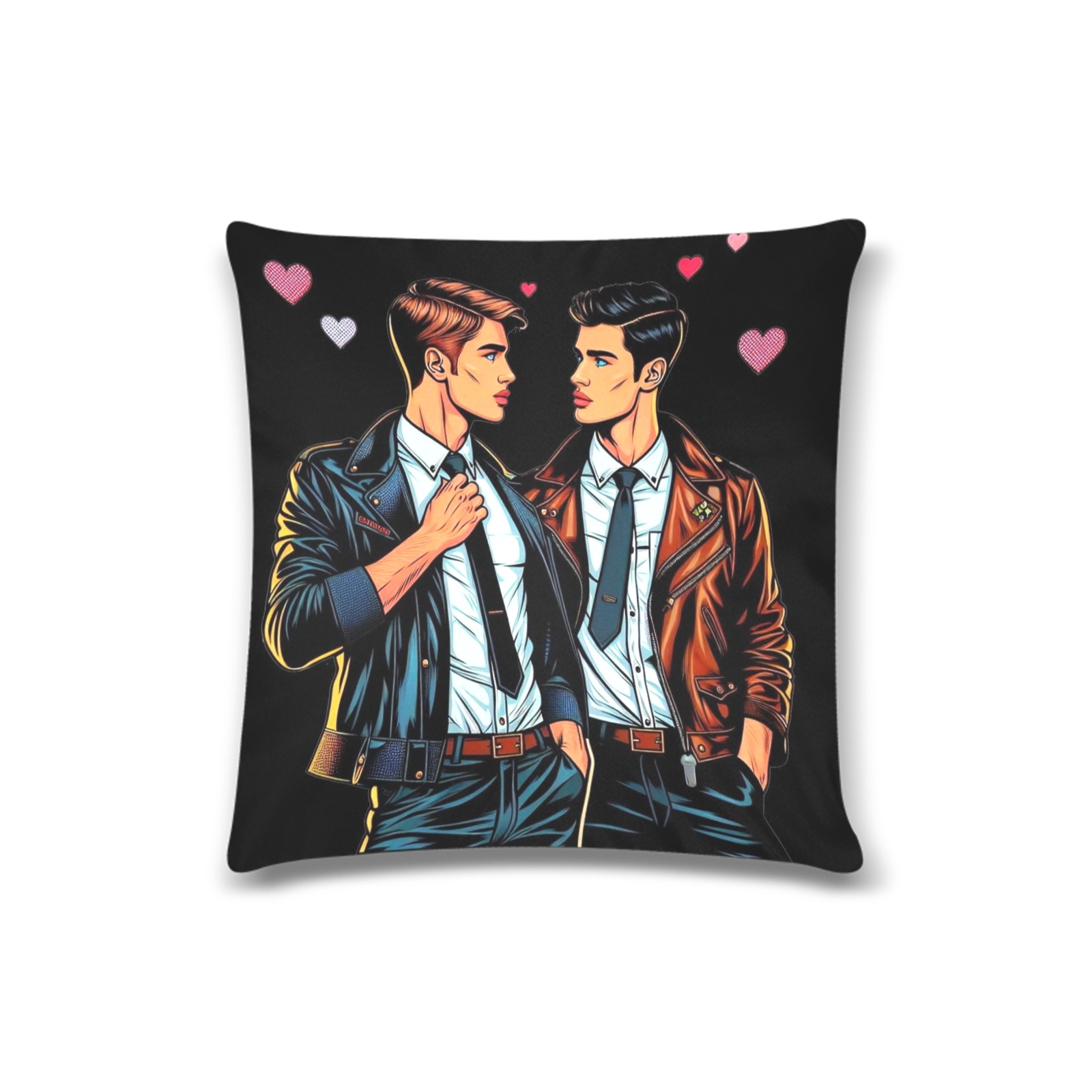 Suit Couple by Fetishworld Custom Zippered Pillow Case 16"x16"(Twin Sides)