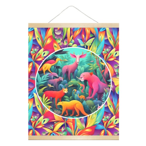 Animal Jungle Hanging Poster 16"x20"