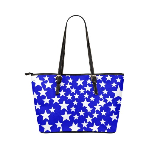 Stars 1 Leather Tote Bag/Small (Model 1651)