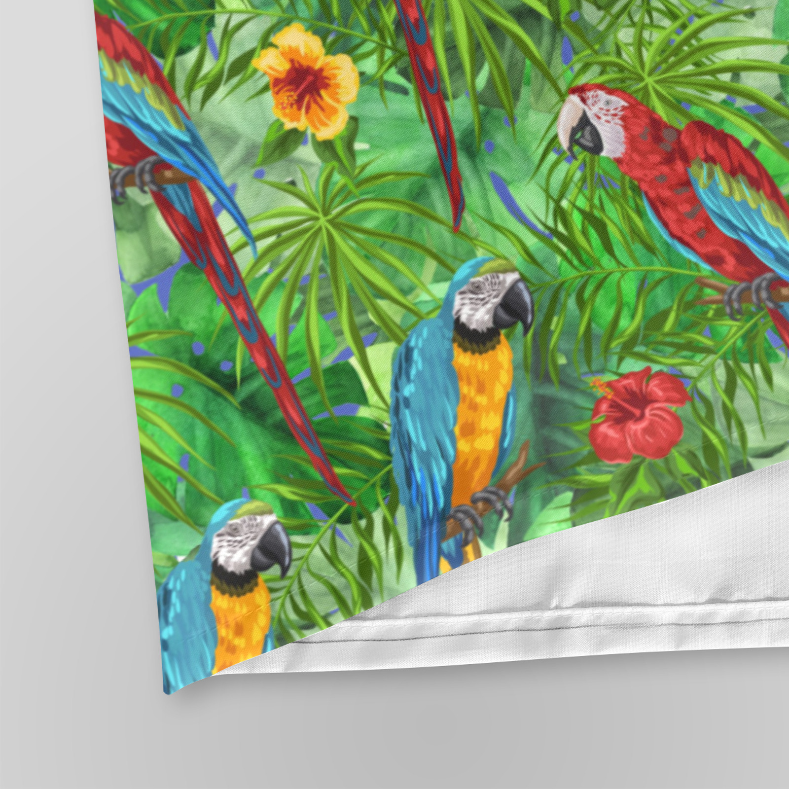 Rainforest Parrots Paradise Shower Curtain Shower Curtain 72" x 72"