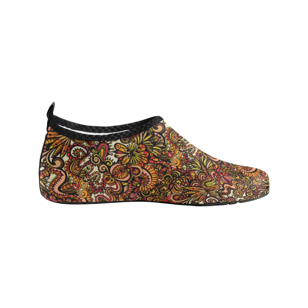 Dragonscape - Small Pattern Women's Slip-On Water Shoes (Model 056)