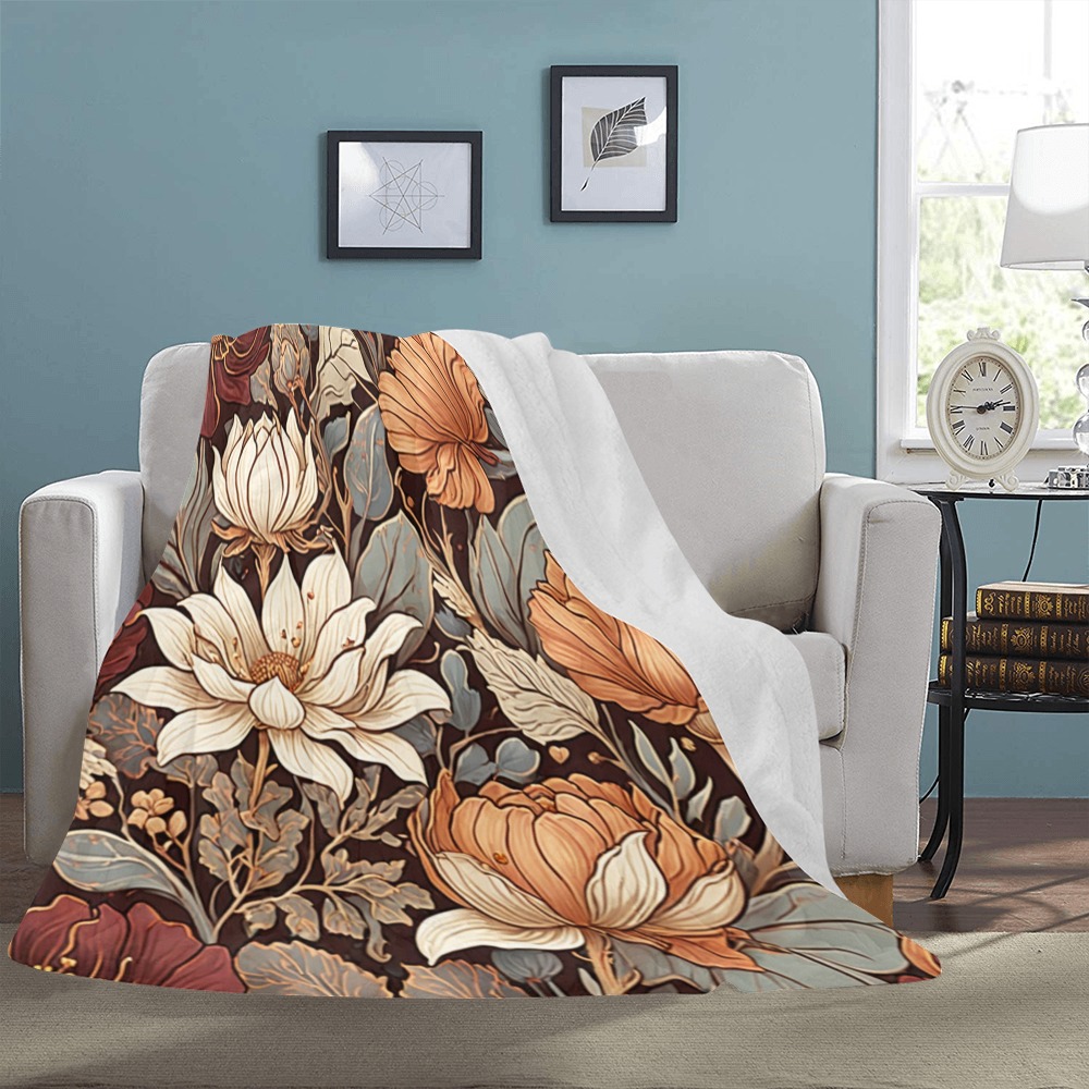 Fabulous Florals 17 Ultra-Soft Micro Fleece Blanket 54''x70''