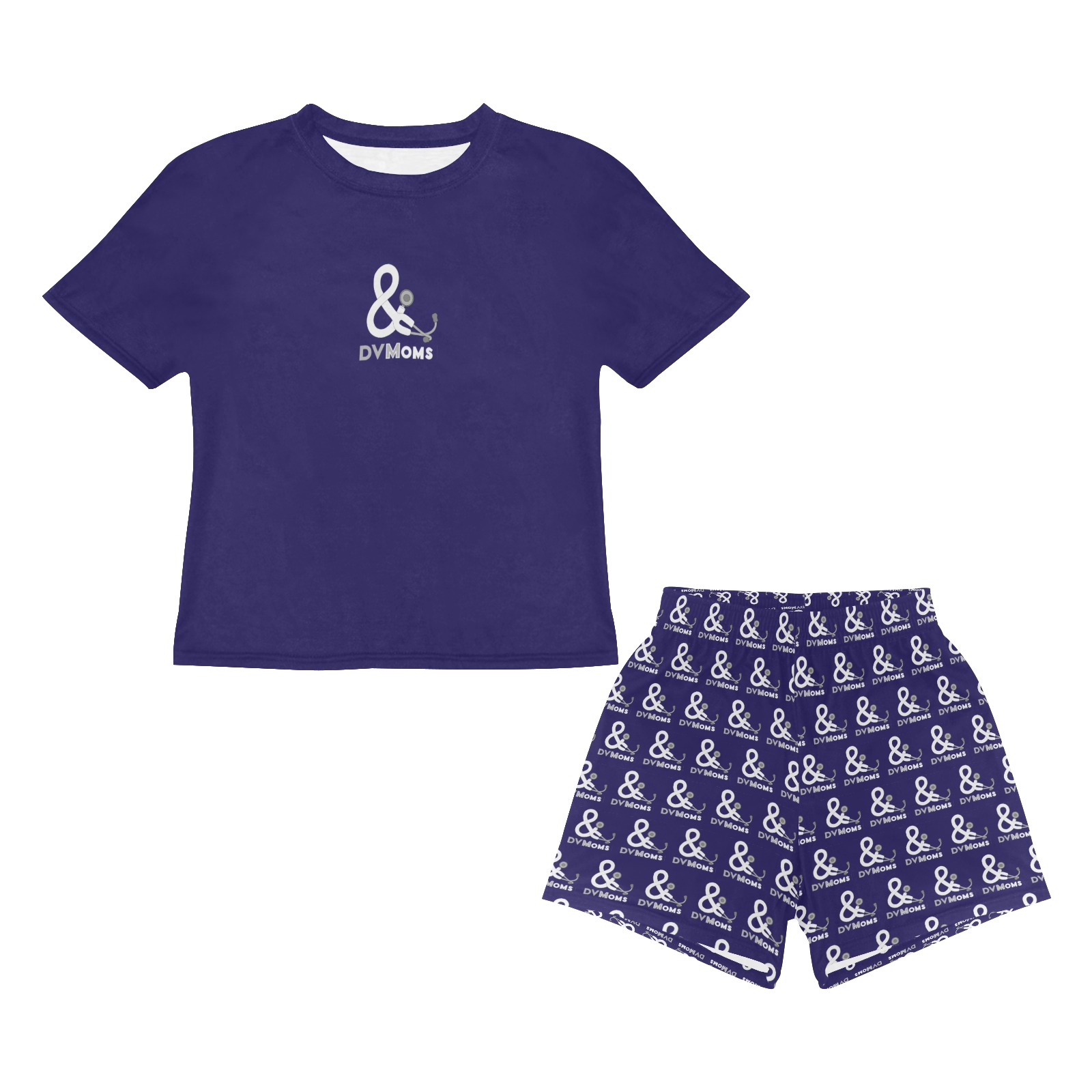 little girls blue Little Girls' Short Pajama Set