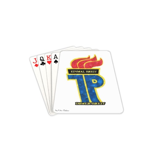 Einmal breit by Nico Bielow Playing Cards 2.5"x3.5"