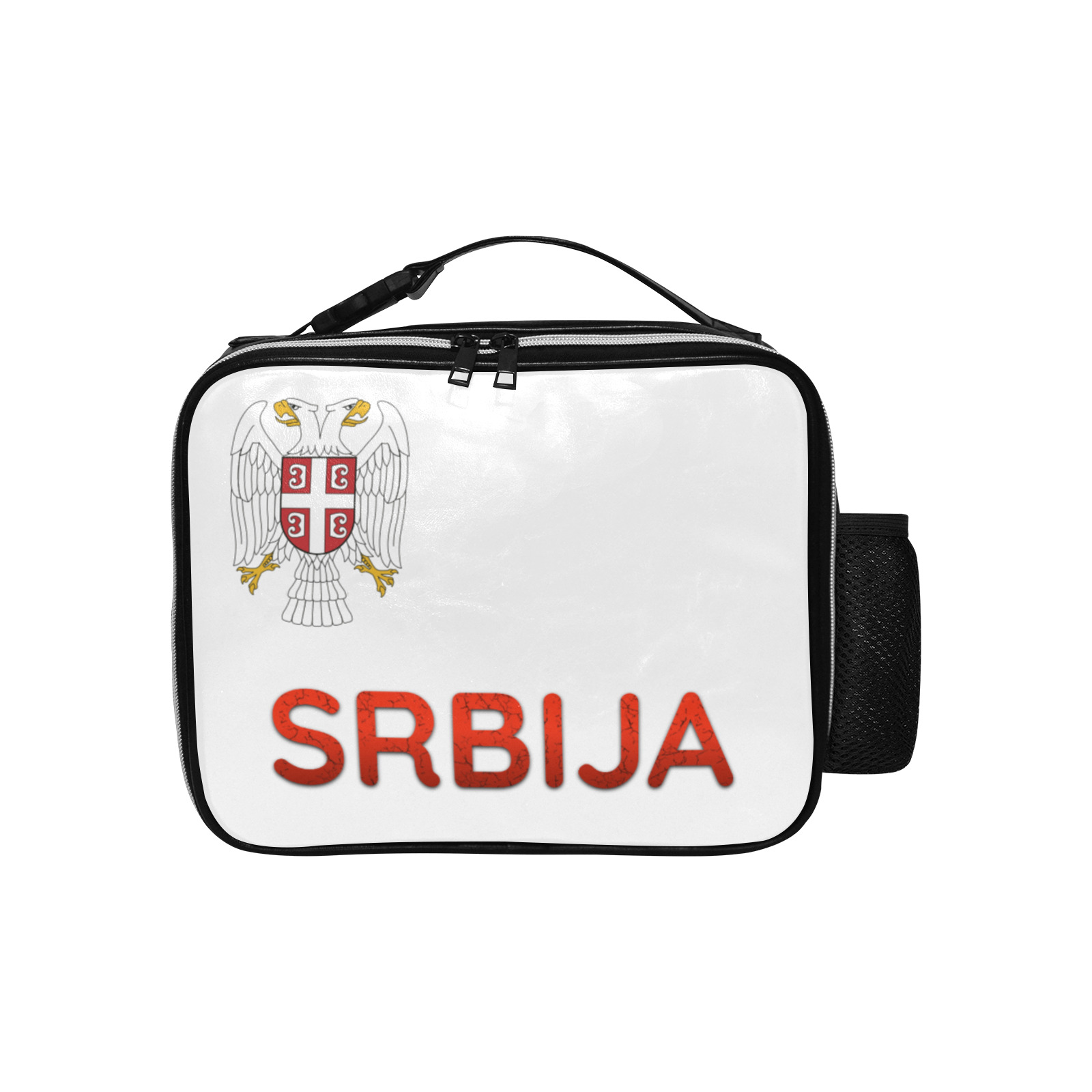 Serbian Eagle PU Leather Lunch Bag (Model 1723)