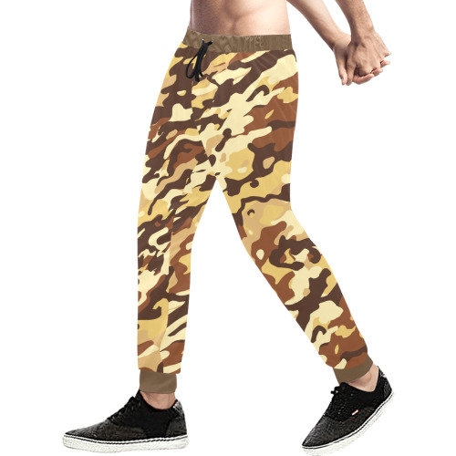 Modern Desert Fashion Camo Men's All Over Print Sweatpants (Model L11)