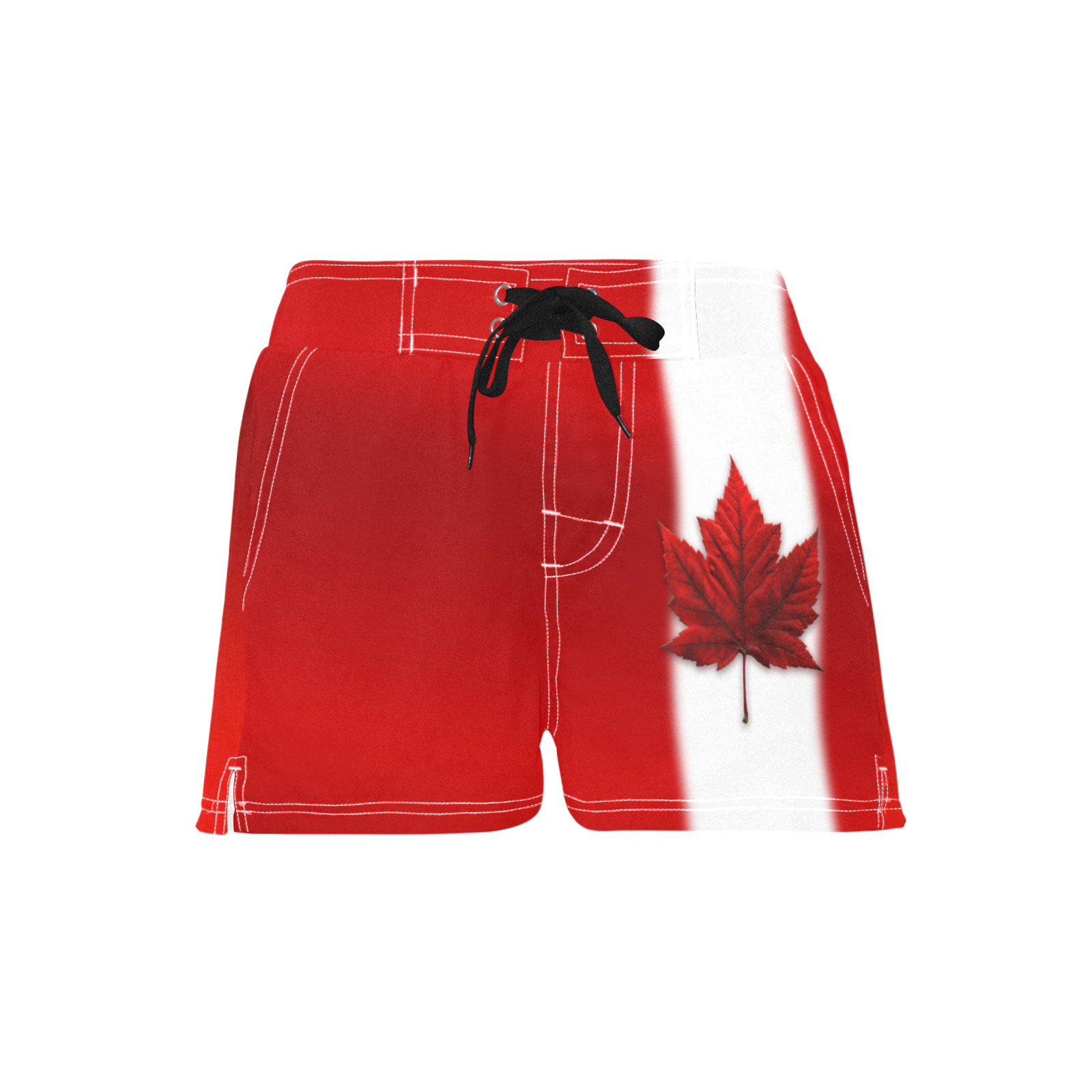 Canada Flag Women's Casual Board Shorts (Model L54)