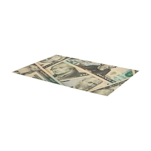 US PAPER CURRENCY Area Rug 7'x3'3''