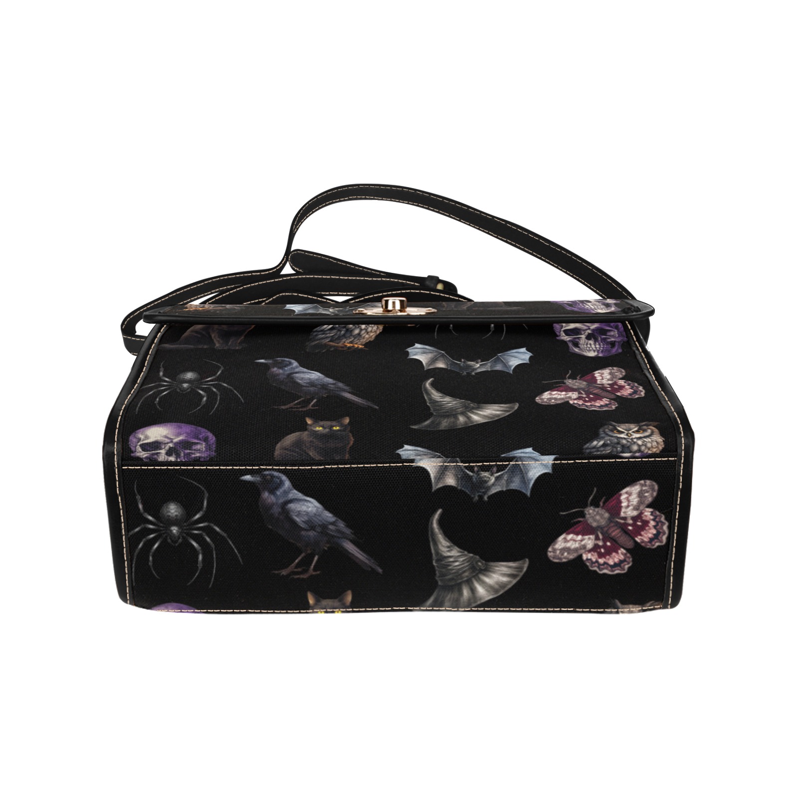 Gothic Dreams Waterproof Canvas Bag-Black (All Over Print) (Model 1641)