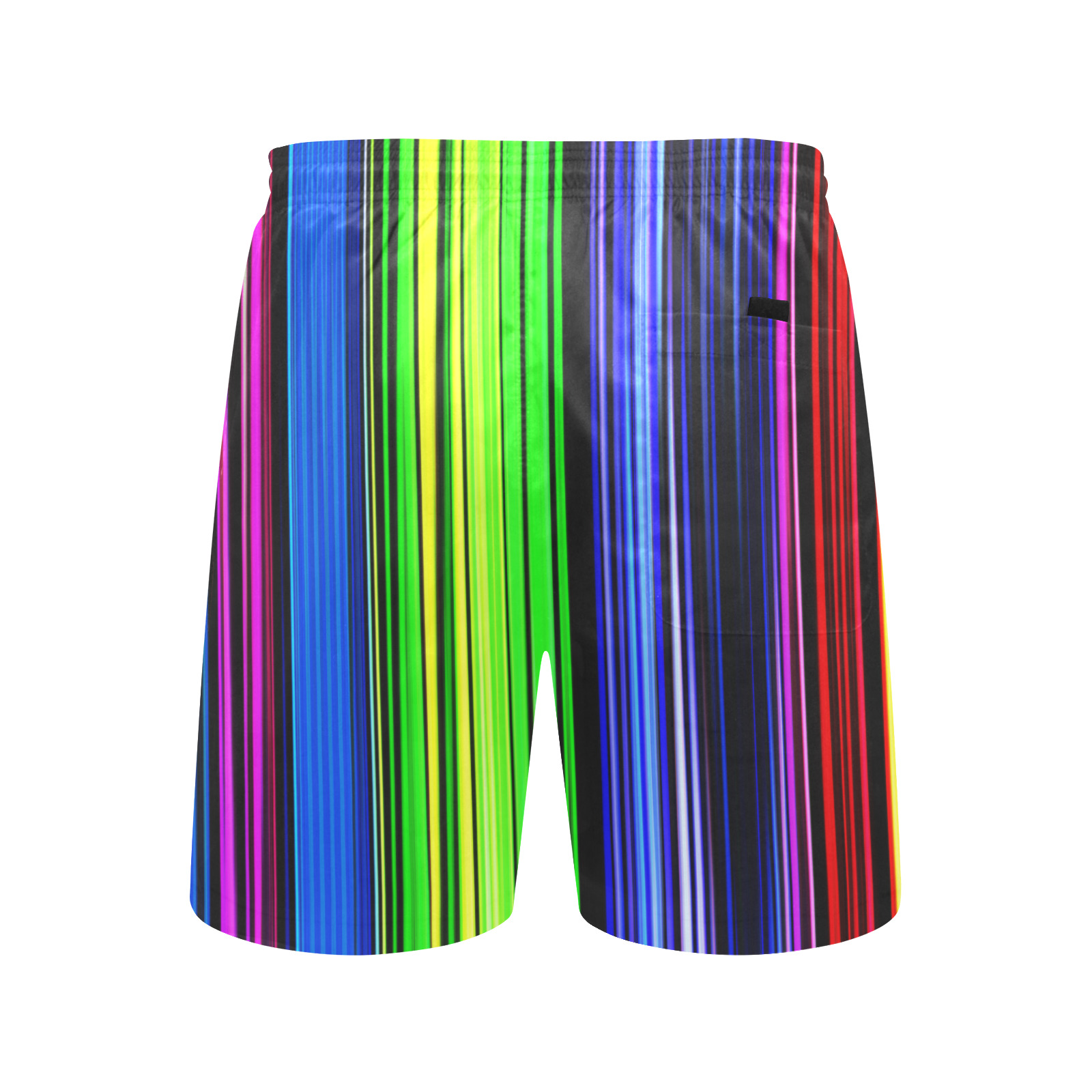 A Rainbow Of Stripes Men's Mid-Length Beach Shorts (Model L51)
